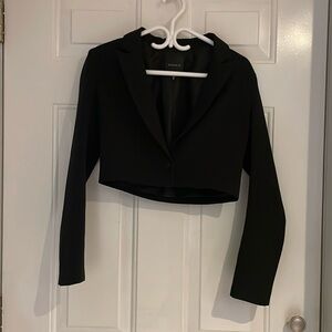 Dynamite Black Blazer Cropped